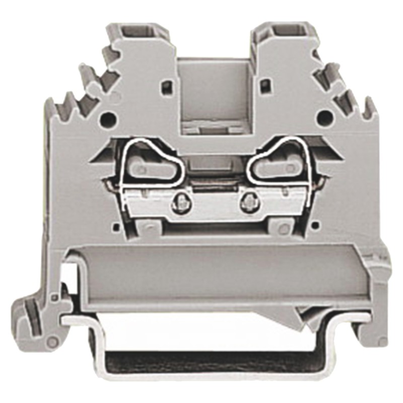 10 pcs - Wago 280 Series Grey Feed Through Terminal Block, 2.5mm², Single-Level, Cage Clamp Termination