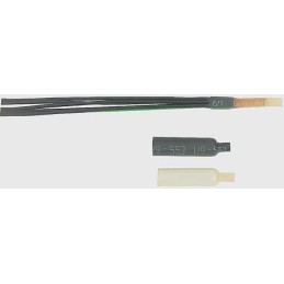 1 Bag of 100 - TE Connectivity End Cap Black, Semi-Rigid Polyolefin Adhesive Lined, 5.72mm