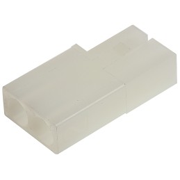 10 pcs - Molex, STANDARD .093' Female Connector Housing, 6.3mm Pitch, 2 Way, 1 Row
