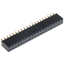 1 pcs - Samtec SSQ Series Straight Through Hole Mount PCB Socket, 40-Contact, 2-Row, 2.54mm Pitch, Solder Termination