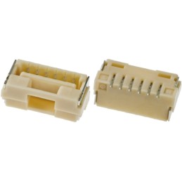 10 pcs - Molex CLIK-Mate Series Straight Surface Mount PCB Socket, 6-Contact, 1-Row, 1.25mm Pitch, Solder Termination