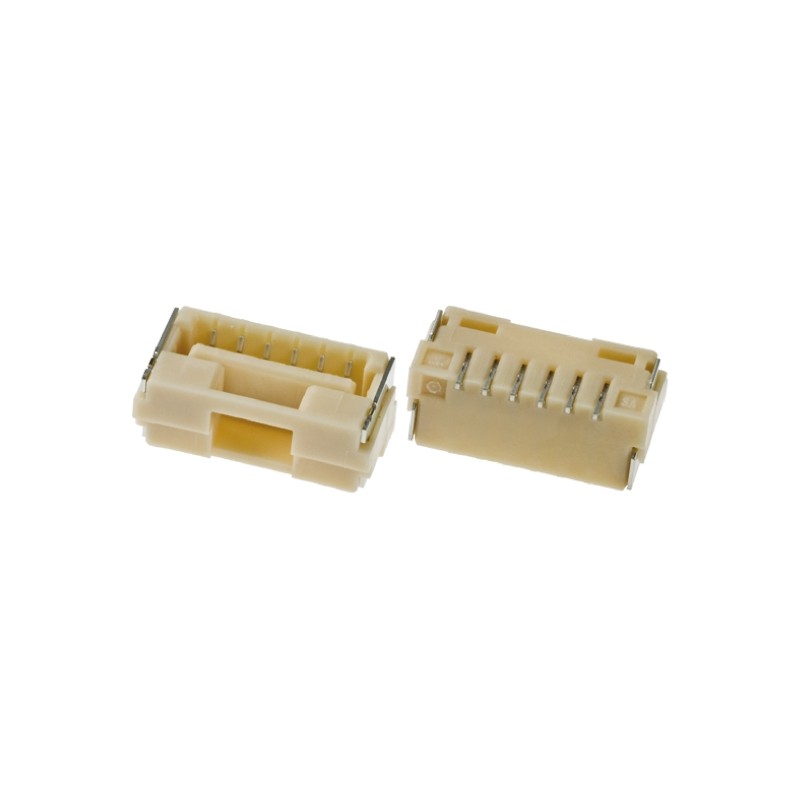 10 pcs - Molex CLIK-Mate Series Straight Surface Mount PCB Socket, 6-Contact, 1-Row, 1.25mm Pitch, Solder Termination
