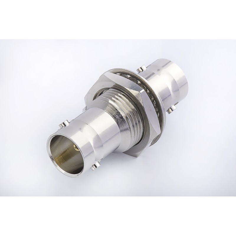 1 pcs - RS PRO, Plug Bulkhead BNC Connector, 75Ω, Solder Termination, Straight Body