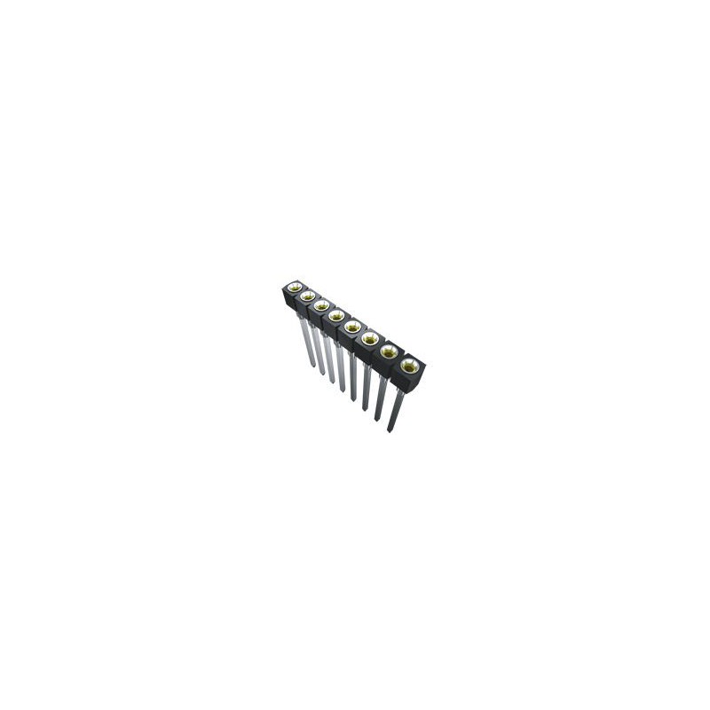 7 pcs - Samtec SS Series Straight Through Hole Mount PCB Socket, 32-Contact, 1-Row, 2.54mm Pitch, Solder Termination