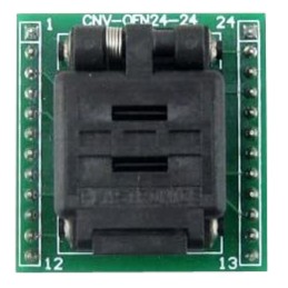 1 pcs - Seeit 0.5mm Pitch IC Socket Adapter, 24 Pin Female QFN to 24 Pin Male DIP