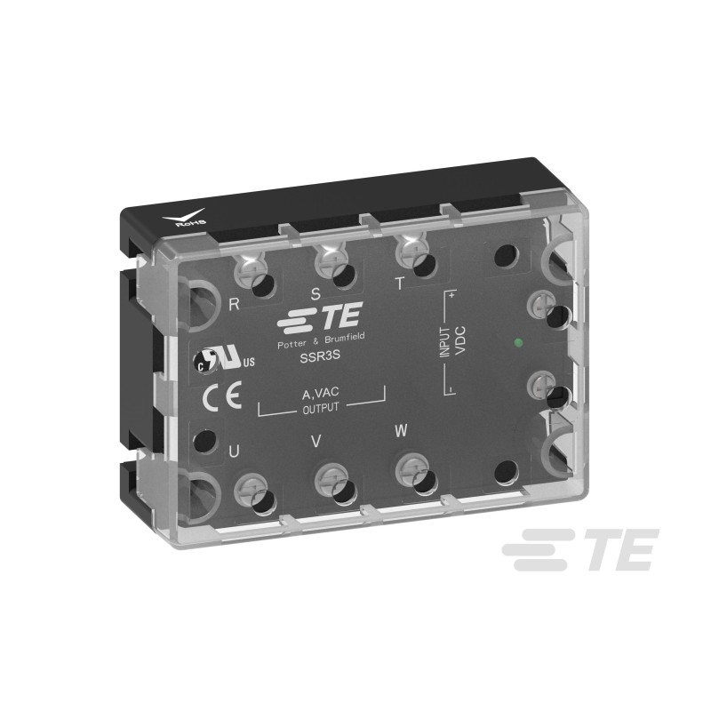 10 pcs - TE Connectivity SSR3 Series Solid State Relay 3 Phase, 40 A Load, Panel Mount, 480 V ac Load