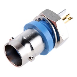 1 pcs - Telegartner, jack Panel Mount BNC Connector, 50Ω, Solder Termination, Straight Body