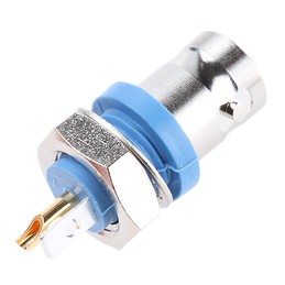 1 pcs - Telegartner, jack Panel Mount BNC Connector, 50Ω, Solder Termination, Straight Body