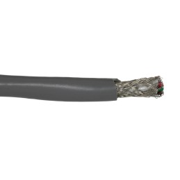30 pcs - Alpha Wire 6334 Control Cable, 10 Cores, 0.2 mm², Screened, 30m, Grey PVC Sheath, 24 AWG