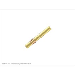 10 pcs - Souriau Female Crimp Circular Connector Contact, Contact Size 16, Wire Size 16 - 14 AWG