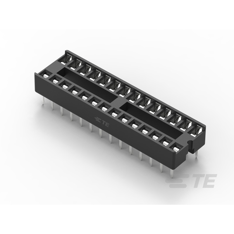 10 pcs - TE Connectivity 2.54mm Pitch Straight 28 Way, Through Hole Ladder IC Dip Socket, 1A
