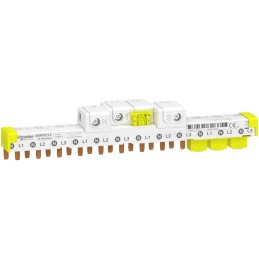 12 pcs - Schneider Electric Acti9 1 Phase Busbar, 230 V, 400 V, 9mm Pitch