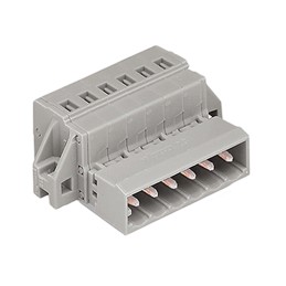 1 pcs - Wago 5mm Pitch 5 Way Pluggable Terminal Block, Feed Through Header, Through Hole, Screw Termination