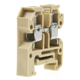 10 pcs - Weidmuller AKZ Series Brown Standard Din Rail Terminal, 4mm², Single-Level, Screw Termination