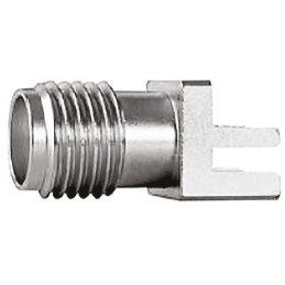 1 pcs - Telegartner, jack Edge Mount SMA Connector, 50Ω, Solder Termination, Straight Body
