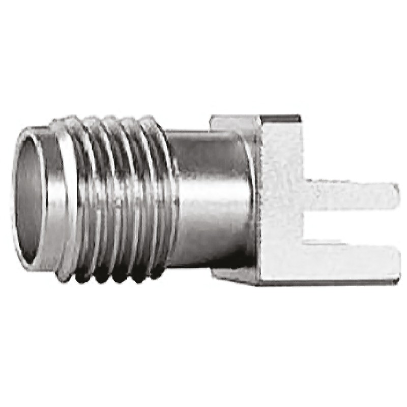 1 pcs - Telegartner, jack Edge Mount SMA Connector, 50Ω, Solder Termination, Straight Body