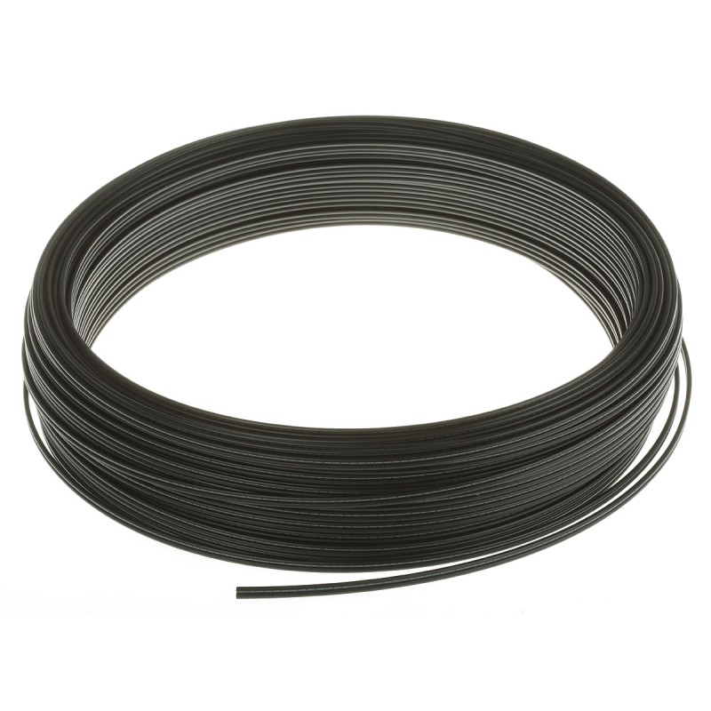 60 pcs - Niebuhr Duplex Fibre Optic Cable, 1mm, Black, 60m