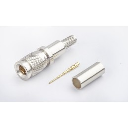 1 pcs - RS PRO, Plug Cable Mount 1.0/2.3 Connector, 75Ω, Crimp Termination, Straight Body