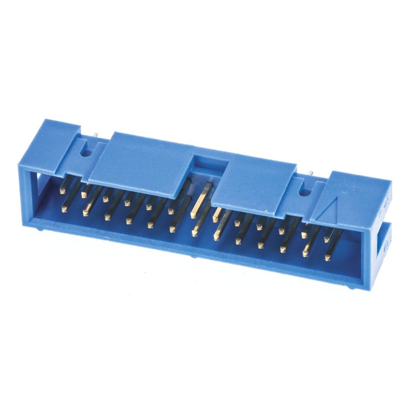 50 pcs - TE Connectivity AMP-LATCH Series Straight Through Hole PCB Header, 34 Contact(s), 2.54mm Pitch, 2 Row(s), Shrouded