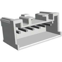 10 pcs - TE Connectivity Signal Double Lock Series Straight Through Hole PCB Header, 6 Contact(s), 2.5mm Pitch, 1 Row(s),