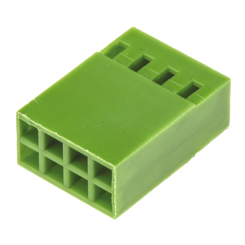 10 pcs - TE Connectivity, AMPMODU MOD IV Female Connector Housing, 2.54mm Pitch, 8 Way, 2 Row