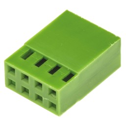 10 pcs - TE Connectivity, AMPMODU MOD IV Female Connector Housing, 2.54mm Pitch, 8 Way, 2 Row