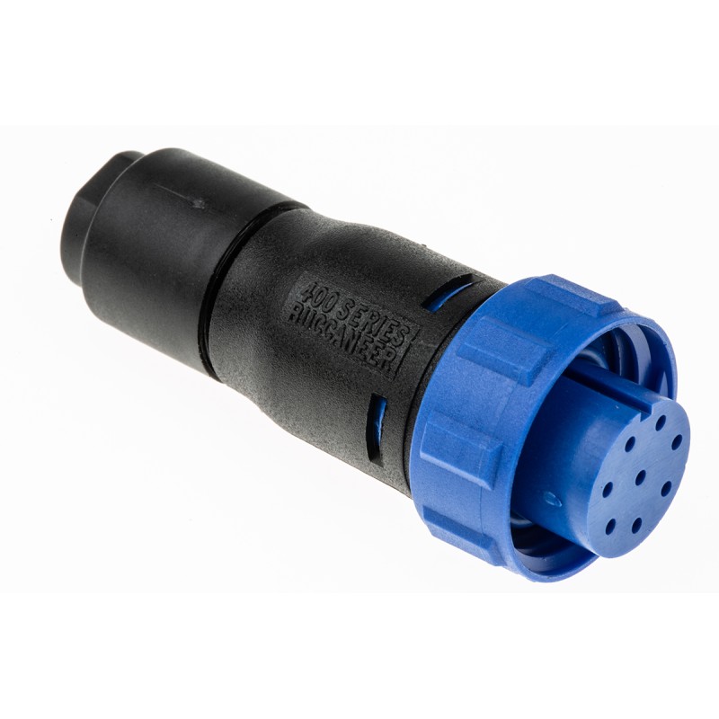 1 pcs - Bulgin Circular Connector, 8 Contacts, Cable Mount, Miniature Connector, Socket, Female, IP68, Buccaneer 400 Series