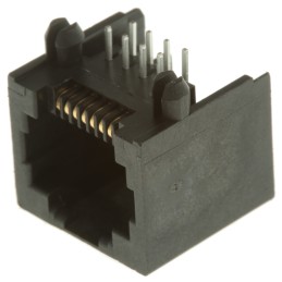 1 pcs - Molex 43860 Series Female RJ45 Connector, Through Hole, Cat3