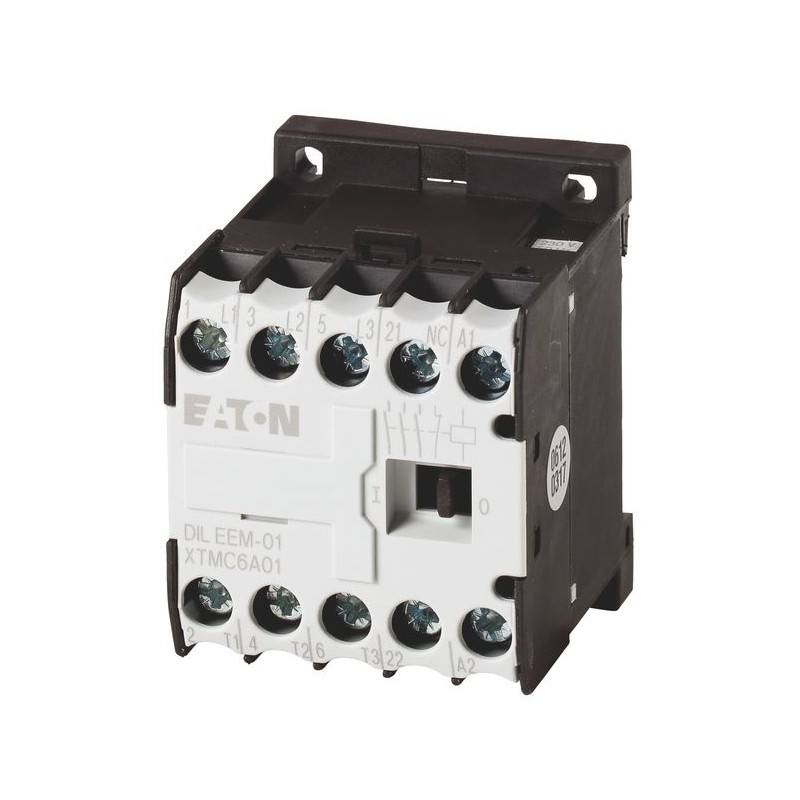 5 pcs - Eaton Contactor, 400 V Coil, 3-Pole, 50 A, 3 kW, 1 NC