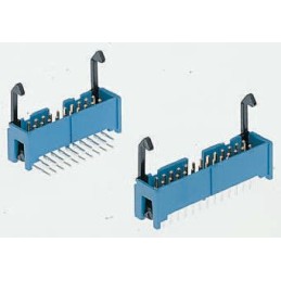 1 pcs - TE Connectivity AMP-LATCH Series Straight Through Hole PCB Header, 50 Contact(s), 2.54mm Pitch, 2 Row(s), Shrouded