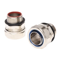 10 pcs - Adaptaflex Swivel, Conduit Fitting, 32mm Nominal Size, M32, Brass, Silver