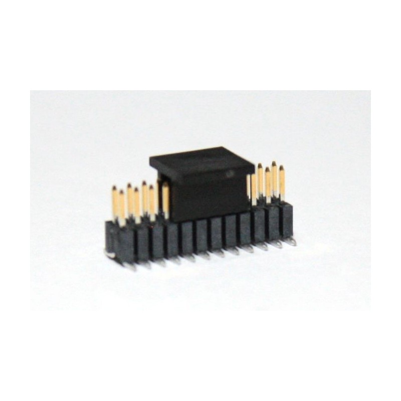 86 pcs - Molex Slim-Grid Series Right Angle Surface Mount Pin Header, 10 Contact(s), 1.27mm Pitch, 2 Row(s), Unshrouded