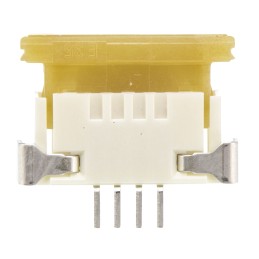 10 pcs - Molex, Easy-On, 52207 1mm Pitch 4 Way Right Angle Female FPC Connector, ZIF Top Contact