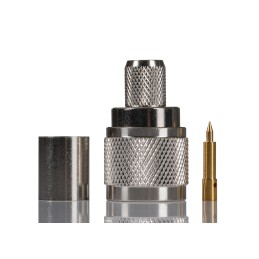 1 pcs - RS PRO, Plug Cable Mount N Connector, 50Ω, Crimp Termination, Straight Body