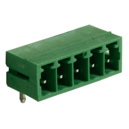 10 pcs - RS PRO 3.81mm Pitch 5 Way Right Angle Pluggable Terminal Block, Header, Through Hole, Solder Termination