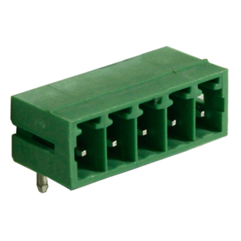 10 pcs - RS PRO 3.81mm Pitch 5 Way Right Angle Pluggable Terminal Block, Header, Through Hole, Solder Termination