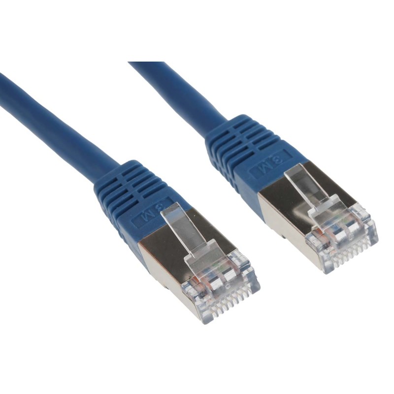 1 pcs - RS PRO Cat6 Male RJ45 to Male RJ45 Ethernet Cable, S/FTP, Blue PVC Sheath, 3m