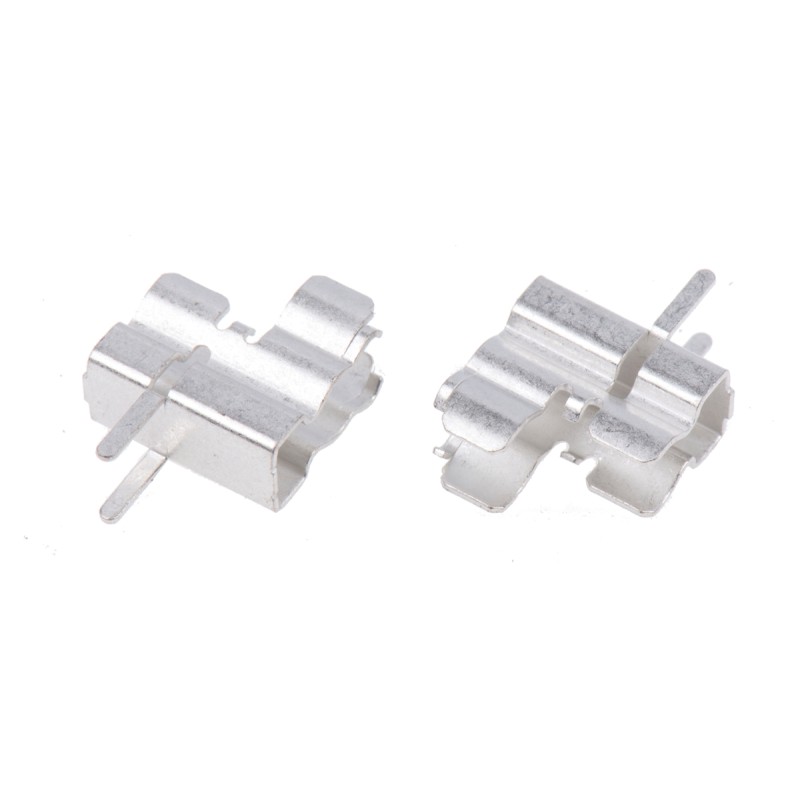 20 pcs - Schurter Tin Plated Brass PCB Mount Fuse Clip for 5 x 20mm