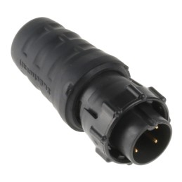 1 pcs - Switchcraft Circular Connector, 4 Contacts, Cable Mount, Plug, Male, IP68, IP69K, EN3 Series