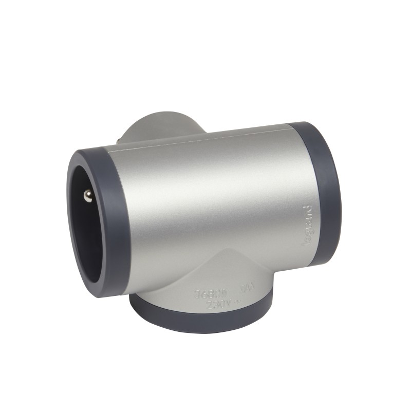 1 pcs - Legrand French / German Multi Outlet Plug, 16A, Plug-In