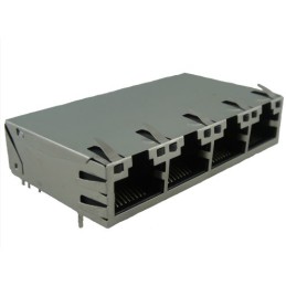 1 pcs - Amphenol ICC RJMG Series Female RJ45 Connector, Through Hole