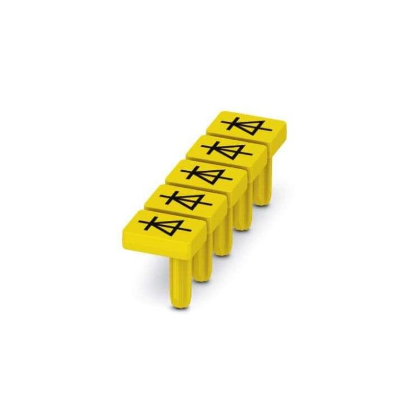 10 pcs - Phoenix Contact, WS-DIO PT 2.5 Warning Label for use with Terminal Blocks