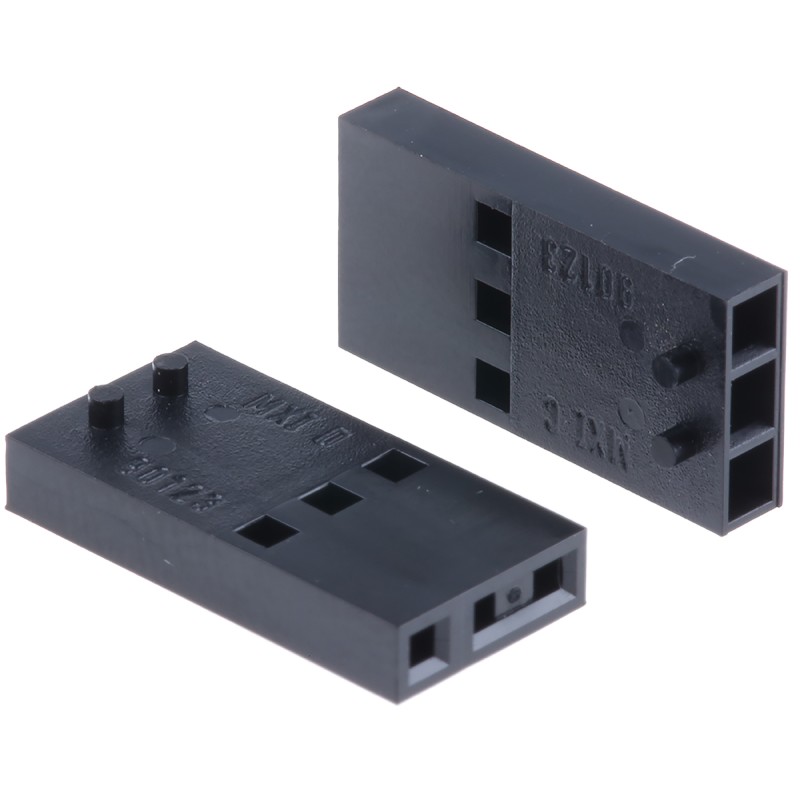 5 pcs - Molex, C-Grid III Female Connector Housing, 2.54mm Pitch, 3 Way, 1 Row