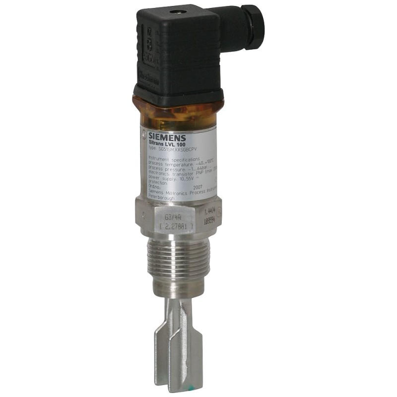 1 pcs - Siemens SITRANS LVL Series Vibrating Level Switch Vibrating Level Switch, Threaded, 316 Stainless Steel, Plastic PEI