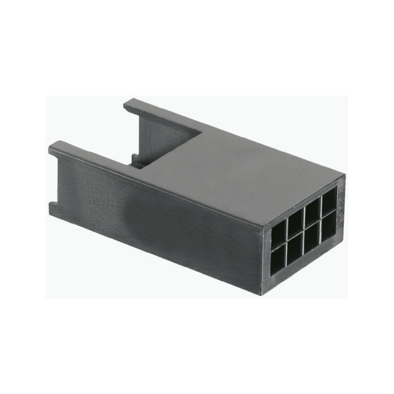 10 pcs - TE Connectivity, AMPMODU MOD II Female Connector Housing, 2.54mm Pitch, 8 Way, 1 Row
