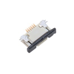 5 pcs - Molex, Easy-On, 52745 0.5mm Pitch 6 Way Right Angle Female FPC Connector, ZIF Top Contact