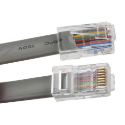 1 pcs - RS PRO Female RJ45 to Male RJ45 Telephone Extension Cable, Grey Sheath, 3m