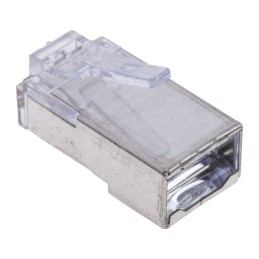 1 pcs - Molex 44915 Series Male RJ45 Connector, Cable Mount, Cat6