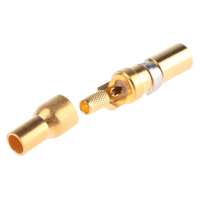 1 pcs - RS PRO , Straight RG174/U, RG188 A/U, RG316/U , Female Gold , Copper Alloy , Backplane Connector Contact