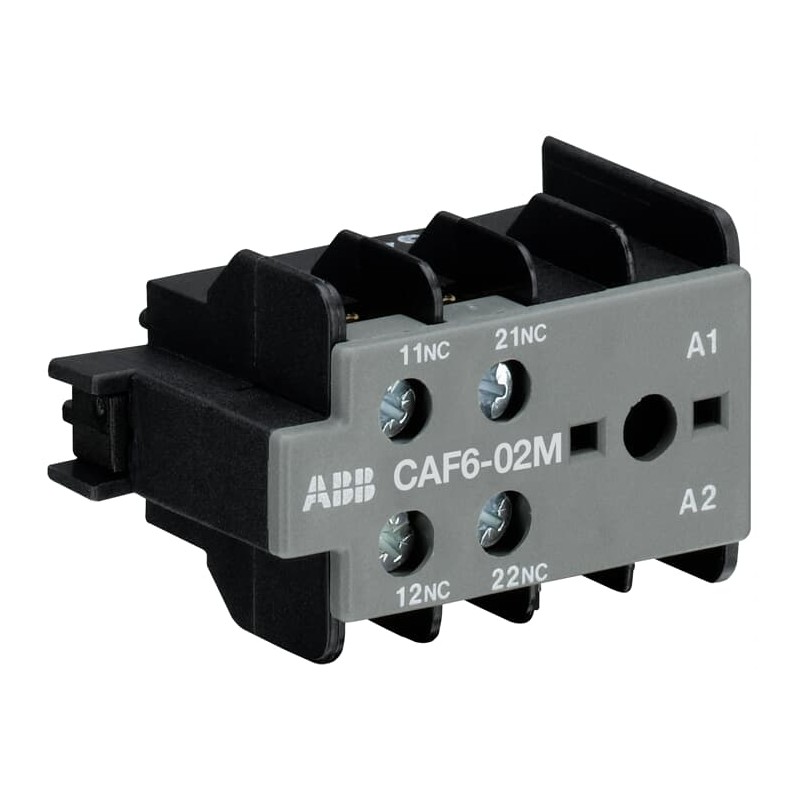1 Box of 1 - ABB Auxiliary Contact, 2 Contact, 2NC, Front Mount